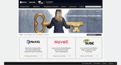 Desktop Screenshot of novell.hu